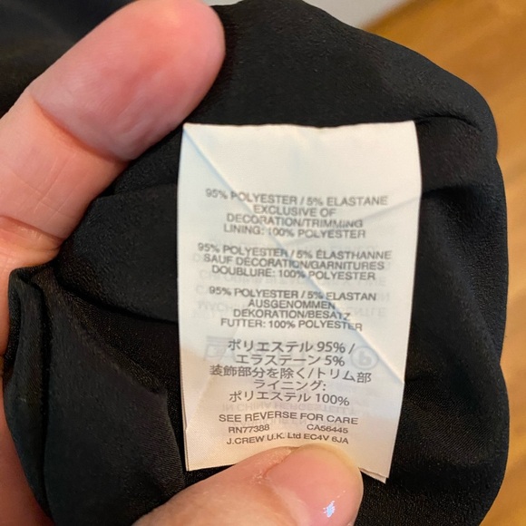 J Crew Black Bow Dress Size 8 - Picture 5 of 15